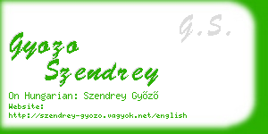gyozo szendrey business card