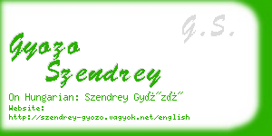 gyozo szendrey business card